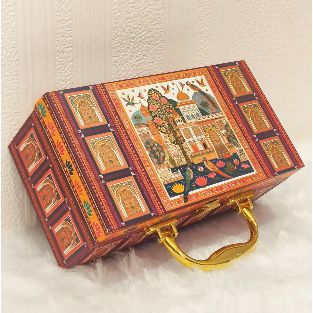 Mdf box With 2 salsa jars (9.5x5x3.5 Inches) 2JAR10001