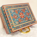 Mdf Premium Luxuries box With 6 salsa jars (9.5x13x3.5 Inches) 6JAR10010