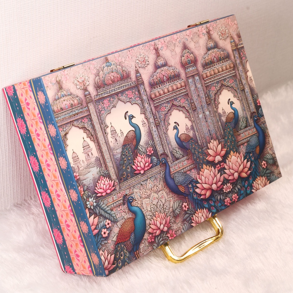 Premium Luxuries box With 6 salsa jars (9.5x13x3.5 Inches) 6JAR10021