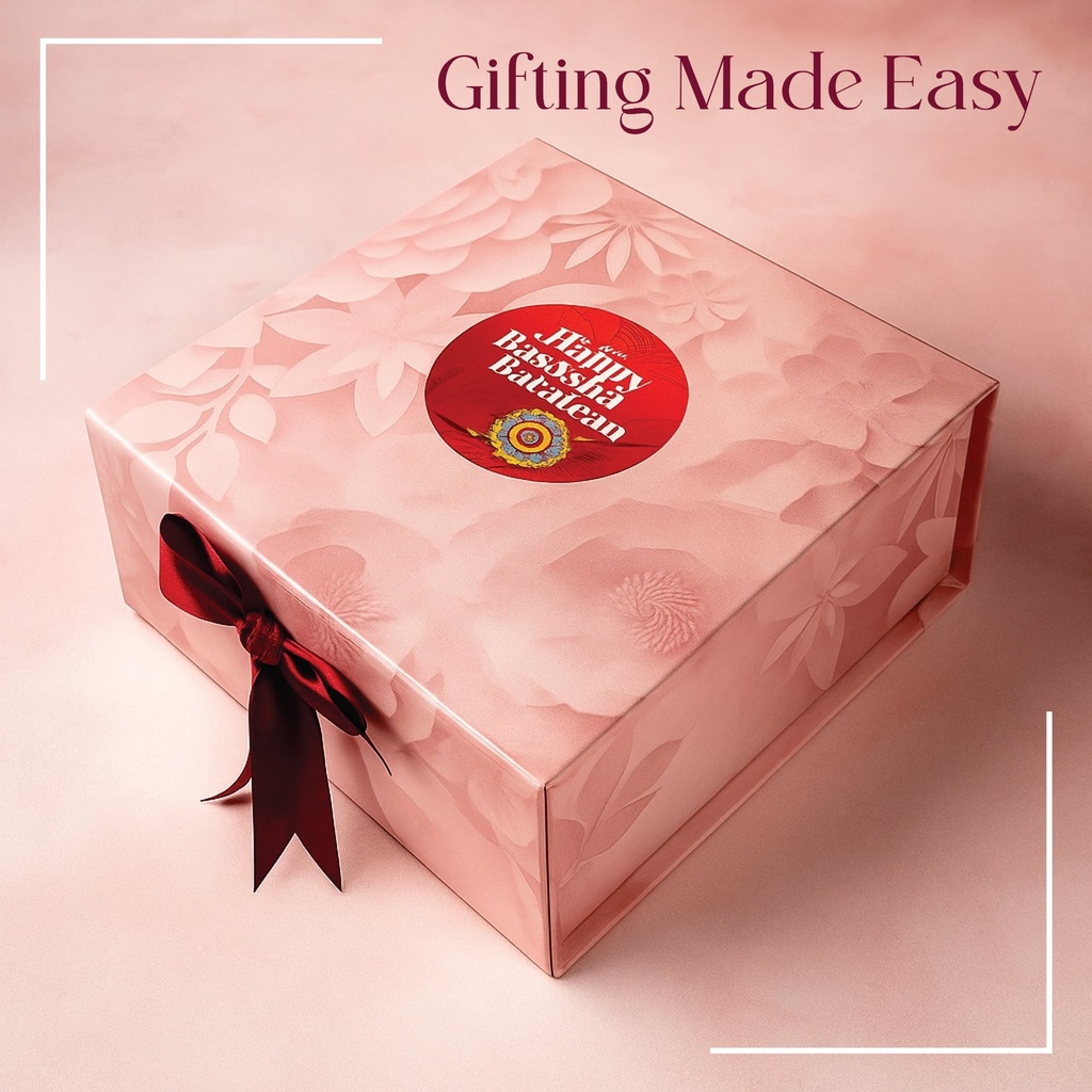 Rakhi Gift Box |Hamper Box Reusable Gift Boxes | Foldabel Box | 8x8x3.5 inches / 1025 (pack of 10)