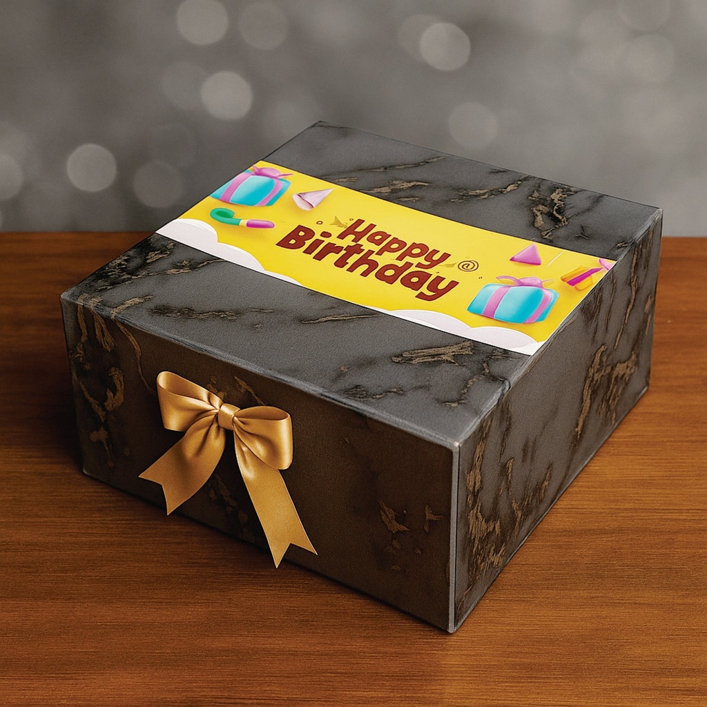 Birthday Gift Box  Foldabel Box | 8x8x3.5 inches / 1029