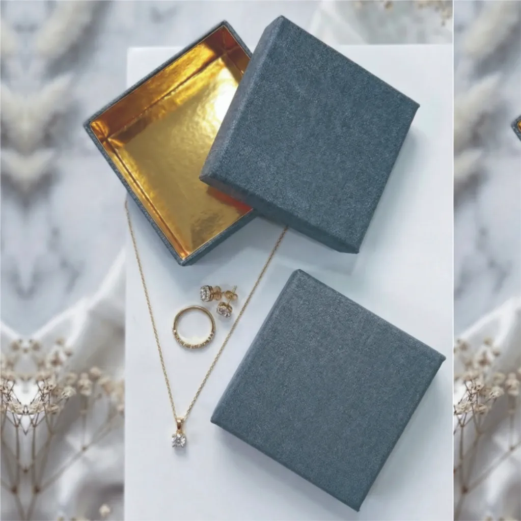 Jewellery Box |Texture Finish |4x4x1.5inches|JT-3