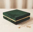 VELVET BOXES GOLD FINISH | 6X6X1.5 INCH | PACK OF 5 | J62