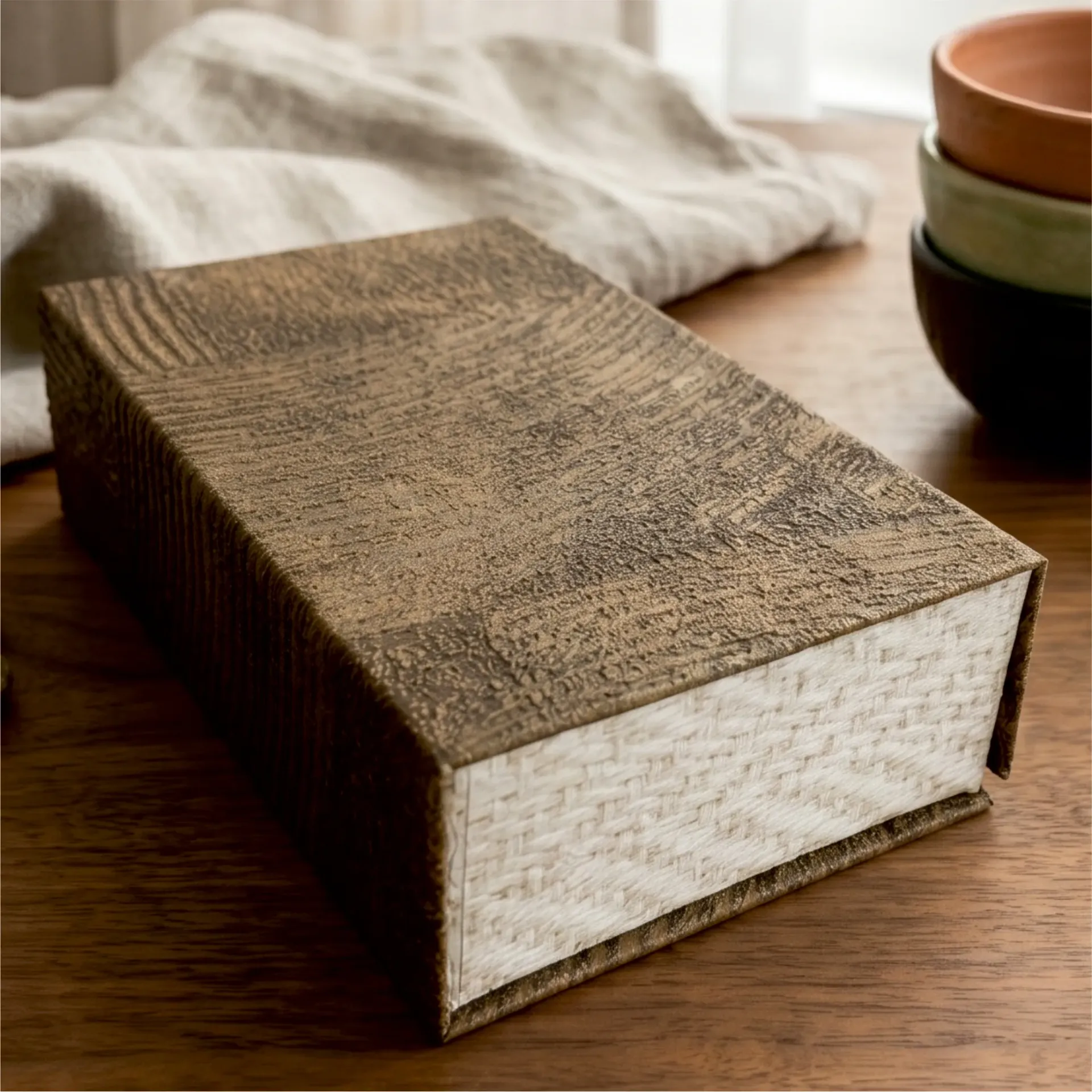 Magnetic Textured finish Perfume Box | 7.5x4.75x2 inches / TP04