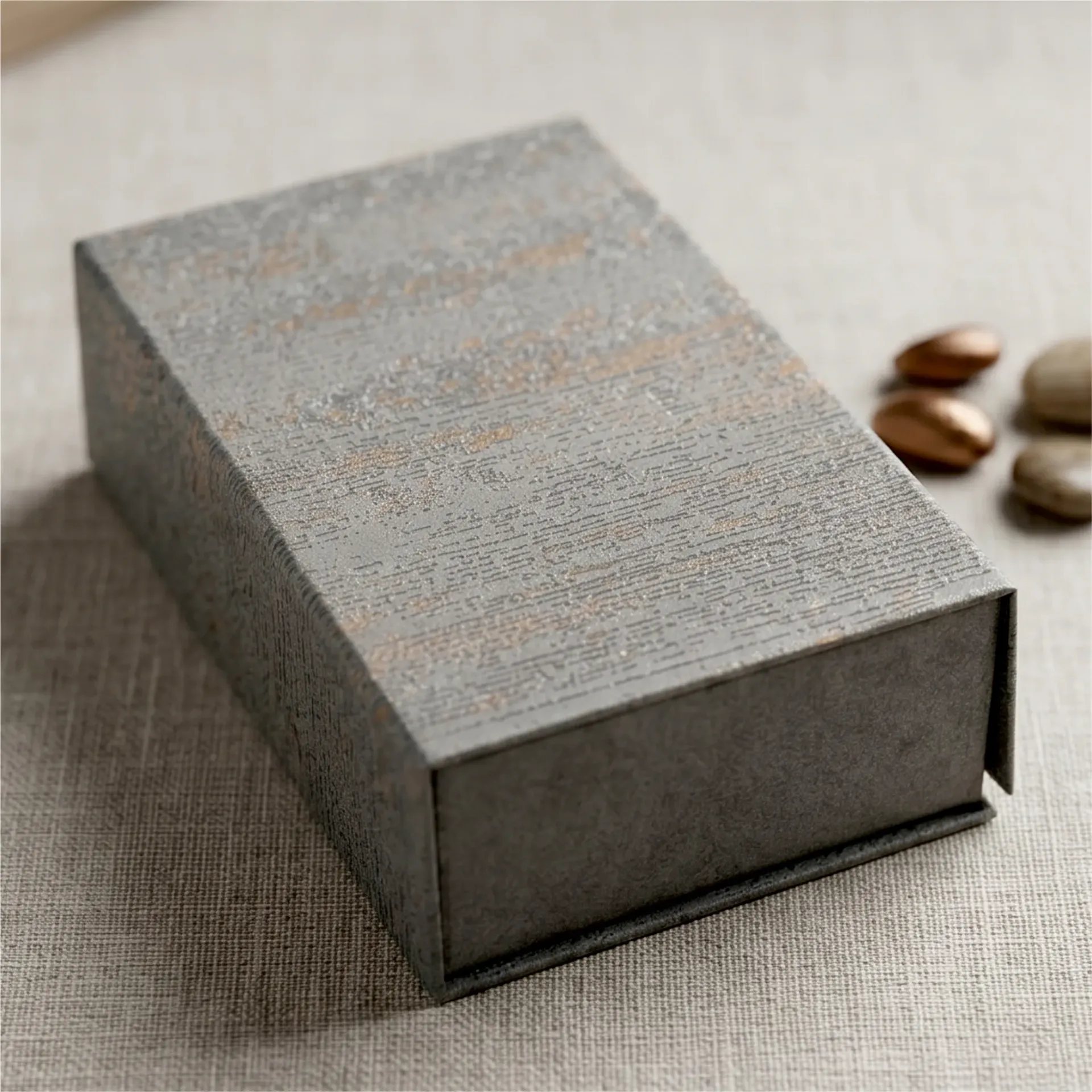 Magnetic Textured finish Perfume Box | 7.5x4.75x2 inches / TP06