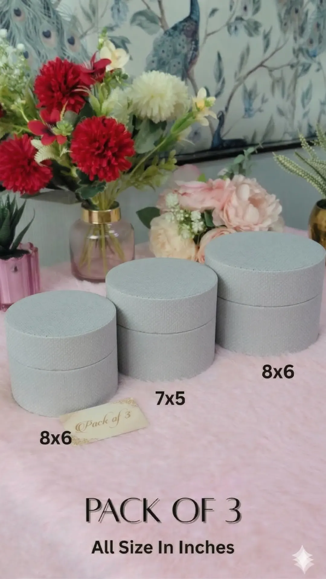Round Gift Boxes|PACK OF 3|R-3
