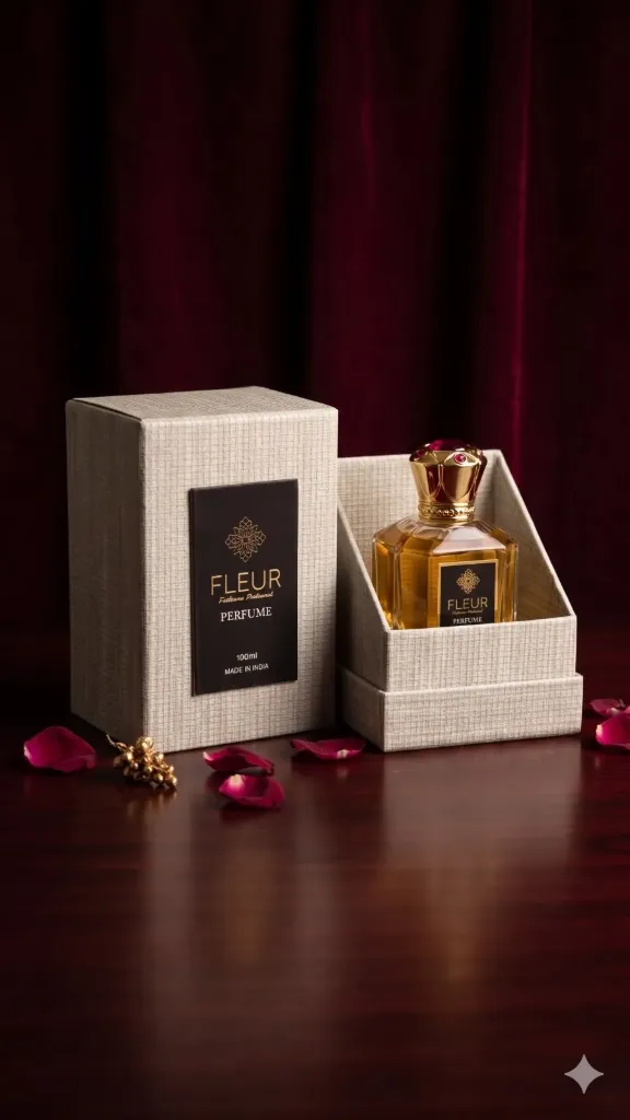 PERFUME TRAINGLE BOX (6.5X3.75X3 INCH)  (TEXTURED GREEN) T-3
