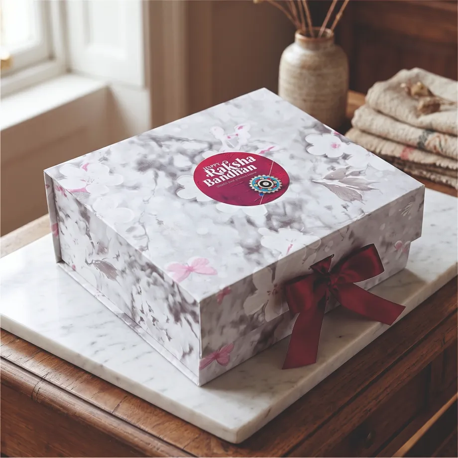 Rakhi Gift Box |Hamper Box Reusable Gift Boxes | Foldabel Box | 10X12X4 inches / 3020 (pack of 5)
