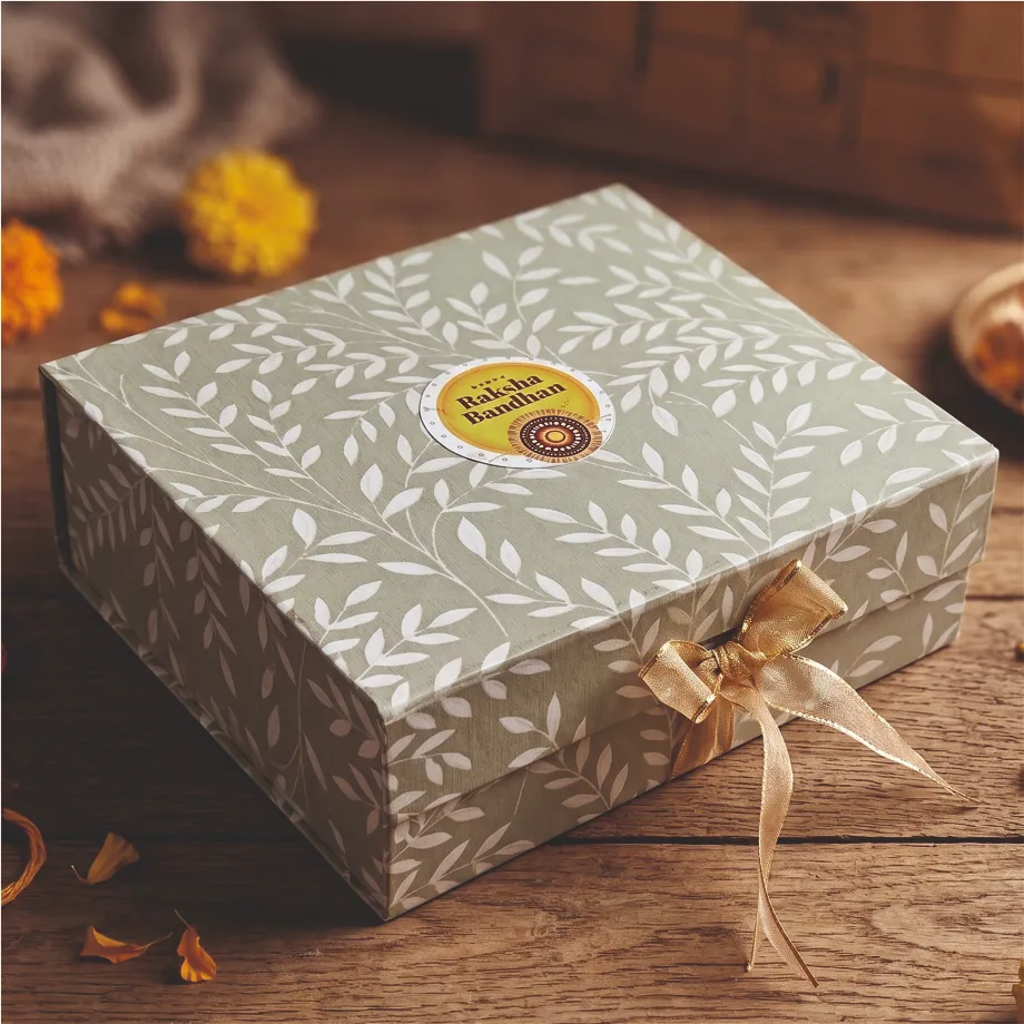 Rakhi Gift Box |Hamper Box Reusable Gift Boxes | Foldabel Box | 10X12X4 inches / 3021 (pack of 5)